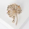 Стразы одуванчики булавки для женщин элегантные искусственный жемчуг броши растения вечерние украшения для рюкзака одежда аксессуары