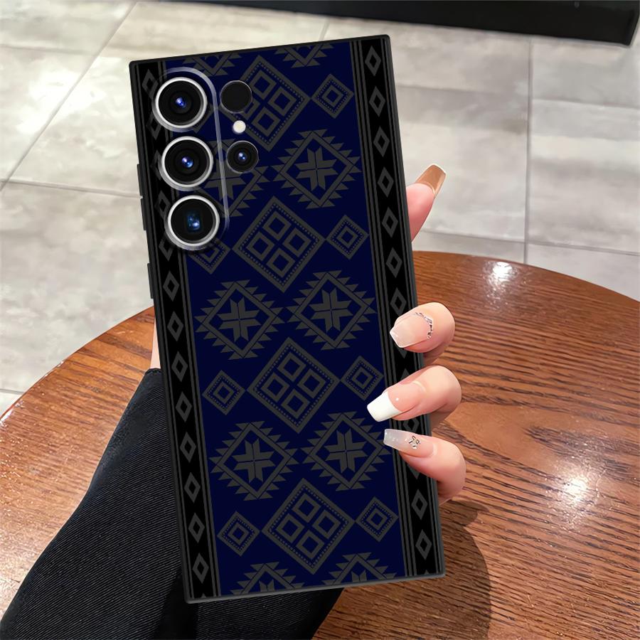 Чехол для телефона Funda для Samsung Galaxy S25 S21 FE S20 Ultra S24 Plus S23 Note 20 8 9 10 S10 S9 S26 Винтажная роспись с тотемами