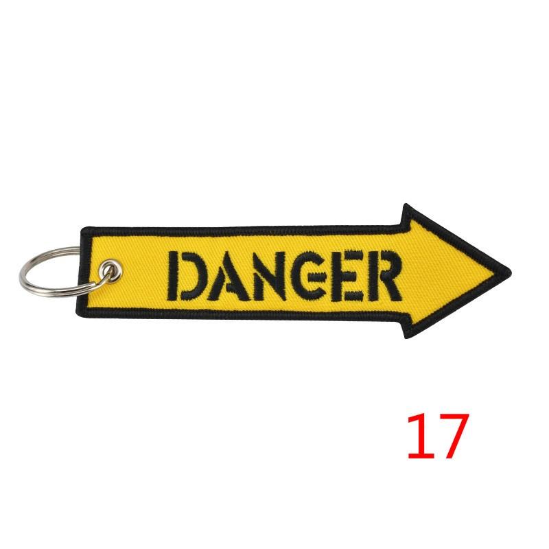 Remove Before Flight Red Car Keychain for Motorcycles Customized Key Chains Embroidery Key Fob Aviation Gifts