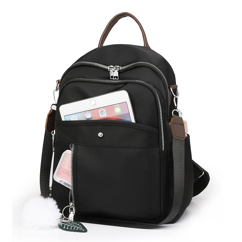 Женский однотонный рюкзак для поездок на работу, дорожная сумка, многофункциональная сумка на плечо