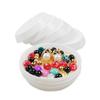 10Pcs Plastic Triangle Round Rhinestone Beads Nail Art Plate Storage Tray Holder