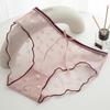 Women Summer Girls Kawaii Princess Briefs Cute Love Lace Transparent Cotton Inner Crotch Panties Sexy Thin Breathable Girl Underwear