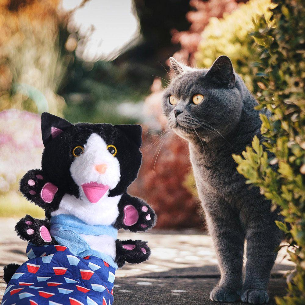 Sturdy Padding Cat Puppet Wrestler Interactive Animal Hand Glove Creative Cat Dolls  Pet Supplies