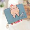 New Women's Wallet Cute Cat Short Wallet Leather Small Coin Purse Girls Money Bag Card Holder Ladies Female Hasp Wallet