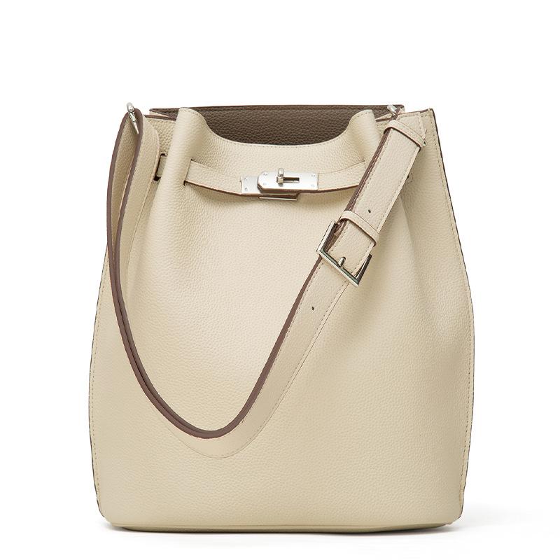 Новая сумка-ведро из коровьей кожи Togo, повседневная, на одно плечо, кожаная сумка-тоут SoKelly в форме подковы, на одно плечо