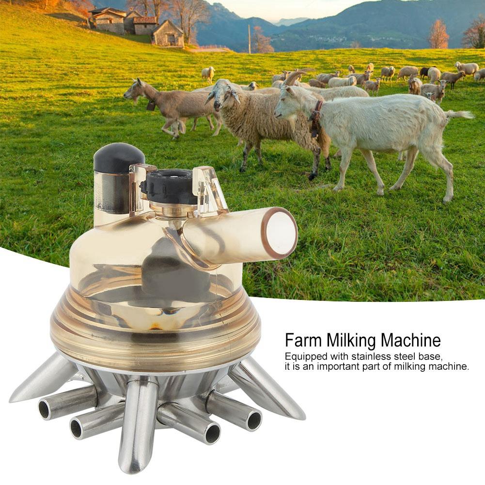 Steel Base 160 Claw Milk Cluster Milking Trace for Sheep, Cattle. Milk Collector Tool with Valve, Straight