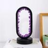 1PC LED Bedside Lamp | Natural Quartz & Amethyst Raw Stone Crystal Lamp | Soothing Night Light for Bedroom & Desk, Christmas Dec