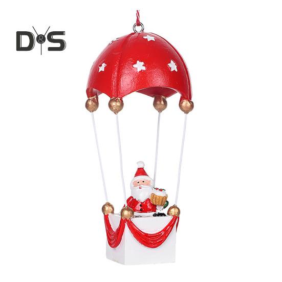 Рождественские украшения на воздушном шаре, Санта/Олень/Снеговик, статуя на воздушном шаре и парашюте, украшение для дерева на праздник