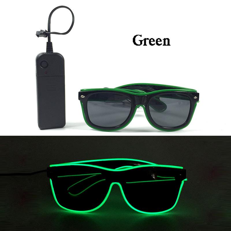 Led Sunglasses Masquerade Concert Club Rave Accessories Glowing Sunshade Glasses Cyberpunk Men Glasses Women LED Pink Glasses 4