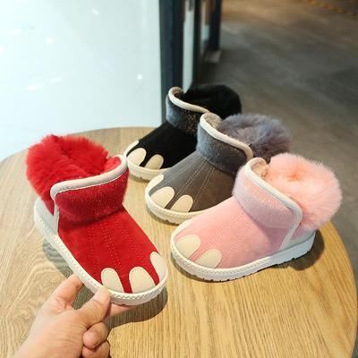 Новые зимние детские хлопковые сапоги для мальчиков и девочек, зимние сапоги для детей, обувь для девочек, обувь принцессы, детская обувь