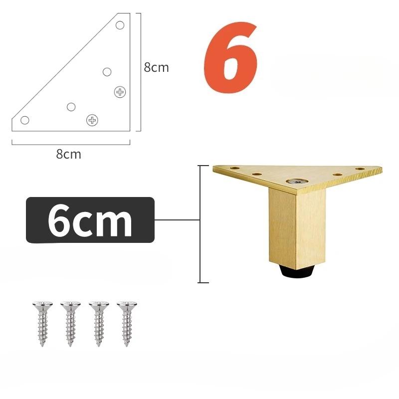 4PCS Hardware Feet Accessories Adjustable Furniture Legs Metal Supporting Foot for Coffee Table Cabinet Chair Sofa Bed Furniture