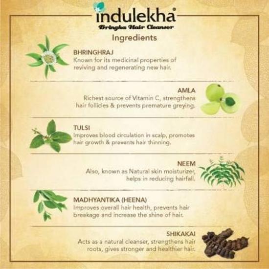 Indulekha Bringha Шампунь-очиститель против выпадения волос, 2 шт. (100 мл)