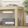 Bench wooden bench kitchen bench, solid wood, 3-seater bench, 120 cm x 33 cm x 45 cm, natural