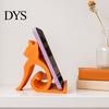 Mobile Phone Holder Cute Cat Stand, Curled Tail Kitty Desk for Cell Wood Style Stand Tablet, 3D Printed Universal Office Bedroom, Gift Lovers