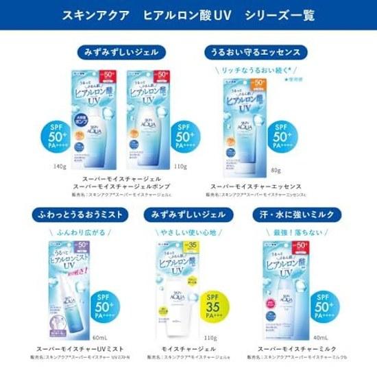 Skin Aqua Super Moisture UV Gel Sunscreen 110g (Hyaluronic Acid Infused Smooth Adhesive SPF50+ PA++++)