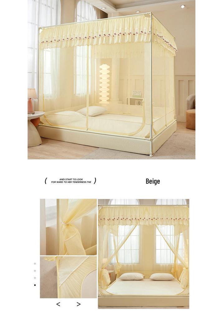 Class A Lace Anti-Fall Mosquito Net: Stylish Three-Door Bed Canopy for Kids' Bedrooms, 2026 Edition