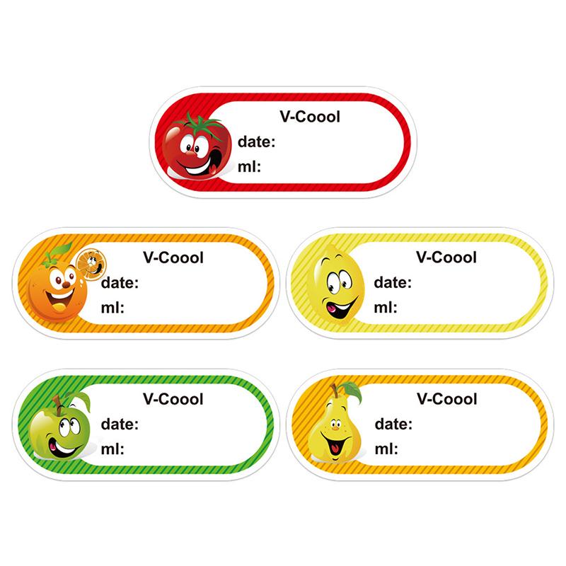 250 красочных наклеек с дизайном фруктов для организации кухни и маркировки продуктов