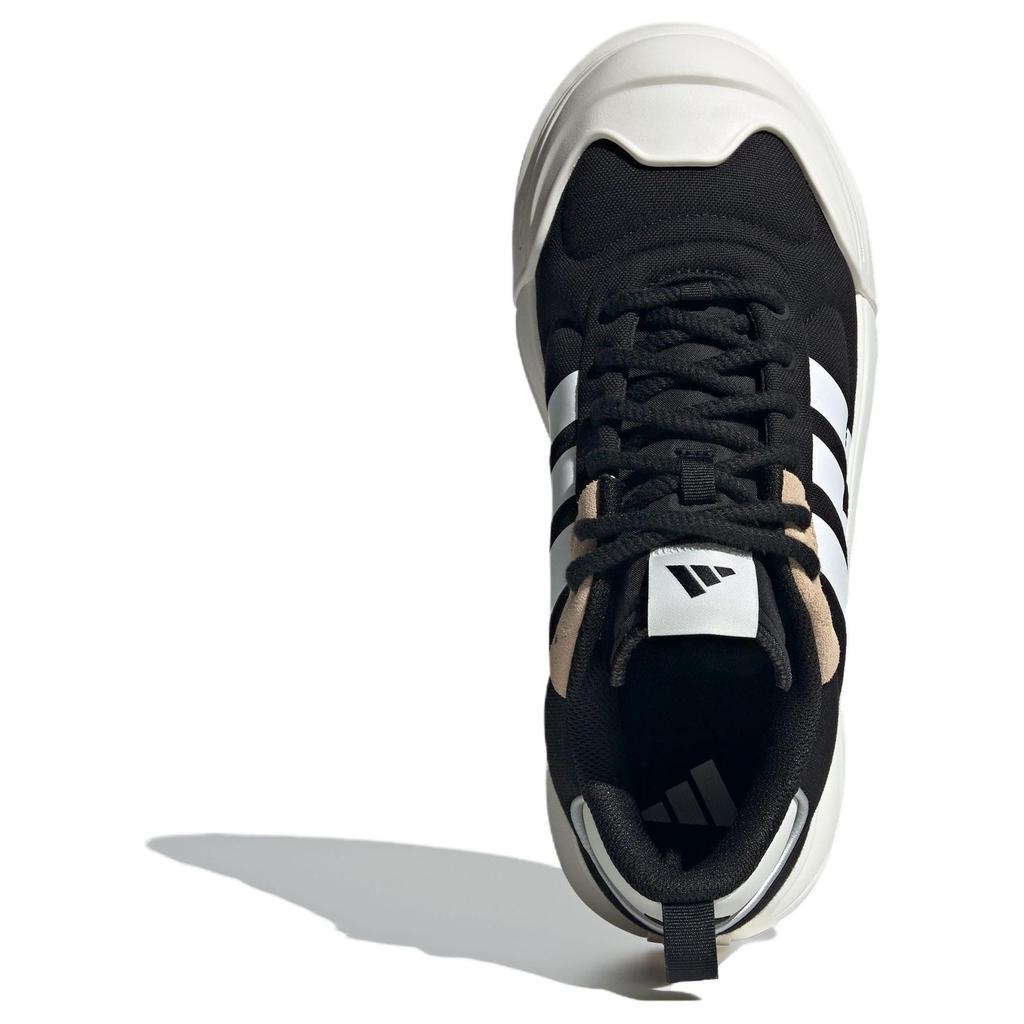 adidas Maxxcourt Spw Круглый носок Шнуровка Прочные Низкие Повседневные Кроссовки Унисекс Повседневная Обувь Черный Белый IH6058