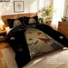 Over the Garden Wall Pattern Bedding Home Decoration Birthday Gift ( 1 duvet cover + 2 pillowcase, without core),fan merchandise.
