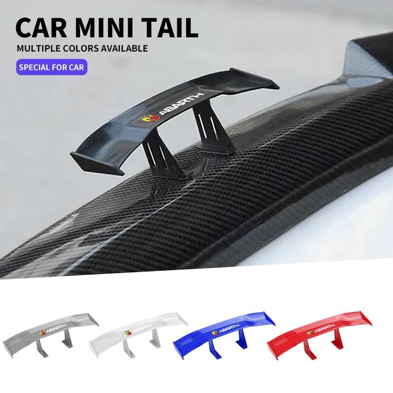 Car mini spoiler Tail Wing Carbon Fiber Look Tail Wings Model For Abarth Freemont Strada 500x Grande Punto Ducato Stilo Palio svkjb33