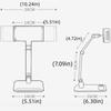 Adjustable Height Portable Monitor Holder Punch-Free Foldable Screen Holder Desktop Mount Universal Monitor Bracket Laptop Stand
