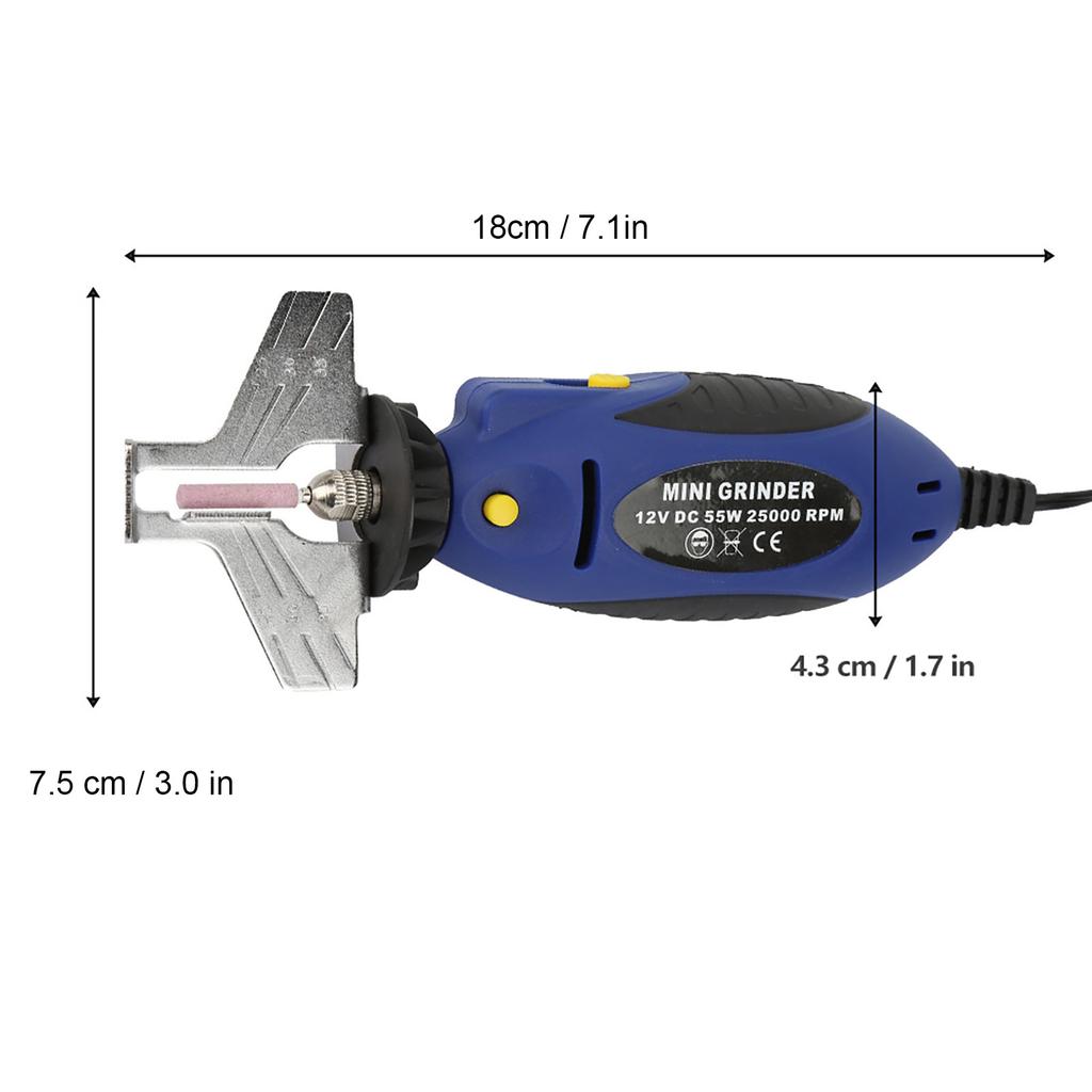 12 В электрический ручной станок для заточки цепных пил мини-заточной станок для цепных пил открытый шлифовальный станок инструменты