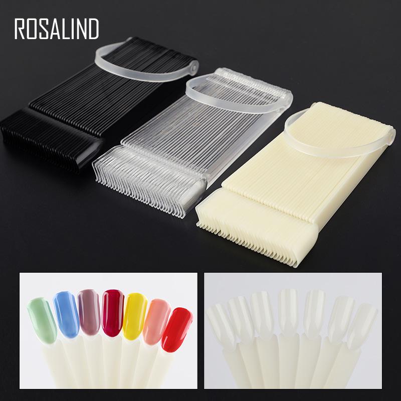 ROSALIND 32 шт., искусственные ногти, маникюр, веерообразная цветная карта, модель ногтя, цветная доска, гель-лак для ногтей, тренировочный цветовой круг