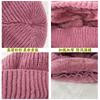 Winter hat, scarf, mask, integrated wool hat, women's thickened warm one-piece hat, cold-proof ear protection, knitted hat