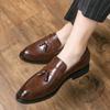 Loafers Trendy British Sue Leather Shoes Korean Style Casual Small Size Business Leather Shoes Men's Wedding Shoes