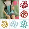 Multi-color Clothing Buckles DIY Sewing Accessories Mini Doll Buttons Round Buckle Metal Button