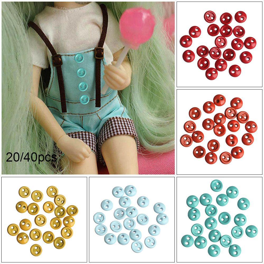 Multi-color Clothing Buckles DIY Sewing Accessories Mini Doll Buttons Round Buckle Metal Button