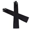 Long Gloves Stretchy Sun Protection Soft Breathable Black Elbow Length Gloves for Wedding Party