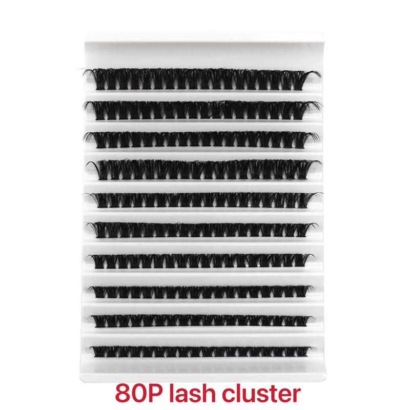 SL EYELASH 320Pcs Cluster Lashes 30D 40D 50D C D Curl Lash Clusters Mix 8-16mm Individual Eyelashes DIY Lash Extension Kit