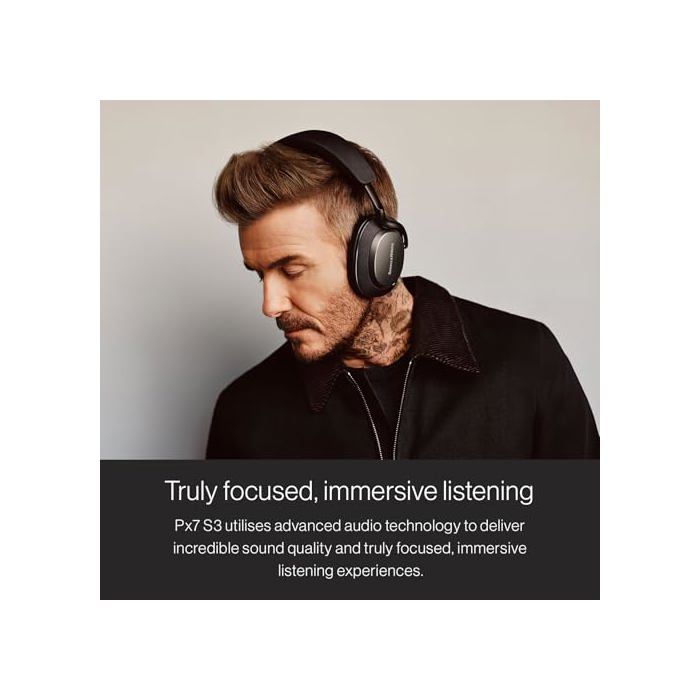 Casque circum aural - Bowers &amp; Wilkins - Px7 S3 - Bluetooth - Réduction active du bruit - Bleu Indigo