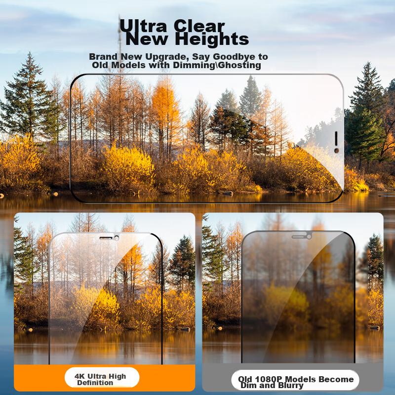 Baseus Screen Protector for Apple IPhone 12/12 Pro, Full Coverage HD Tempered Glass Anti-Drop Ultra-Thin Anti-Peeping Film for IPhone 6.1 Inch