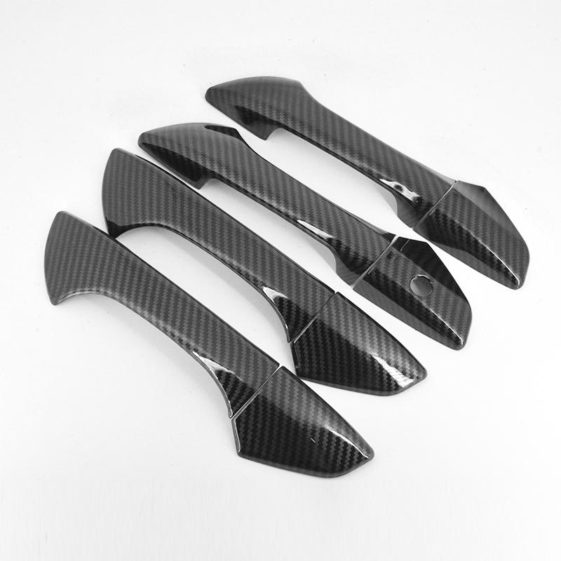 Carbon Fiber Pattern car Door Handle Covers trim for HONDA ACCORD 2007-2012 2008 2009 2010 2011