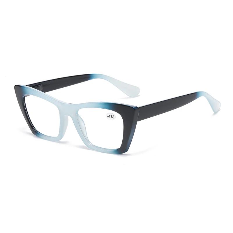 Модные градиентные квадратные очки для чтения для женщин, винтажные фиолетовые, при дальнозоркости, мужские очки для пресбиопии, очки для защиты от синего света