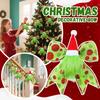The Bow Decoration, The Green-haired Bow, Christmas Accessories, Gift Box Decoration, Tree Wreath Decoration.