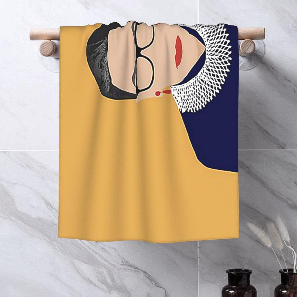Ruth Bader Ginsburg Soft Face Towel Quick Dry Pool Bath Cotton Towels Breathable