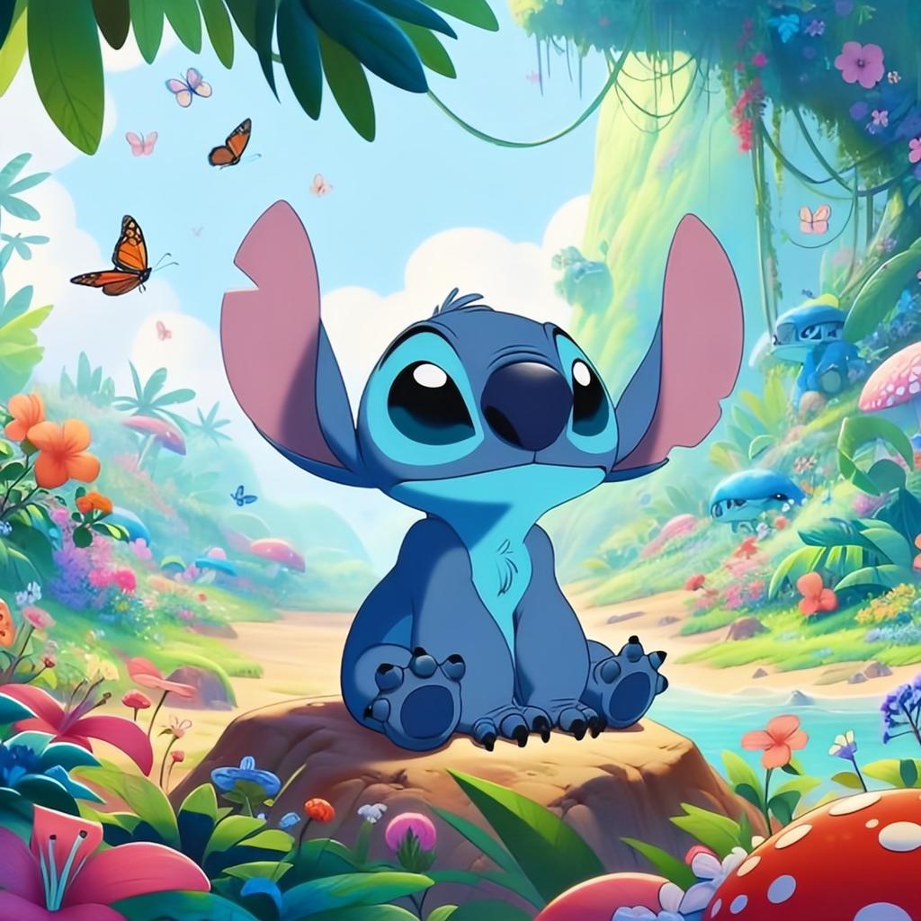 Алмазная мозаика Лило Стич Алмазная картина Вышивка стразами Картина Вышивка Мультфильм Новое поступление Ручная работа Хобби