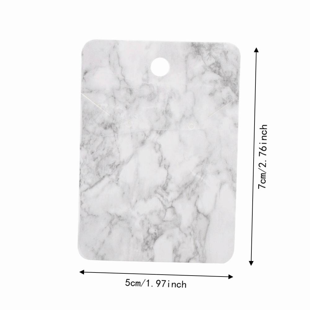 100Pcs 5 x 7cm Marble Pattern Jewelry Display Cards Handmade jewelry finished product packaging