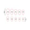 YLW881 Summer Ice Cream Fake Nails 24 Pieces Removable Design for Party and Daily Use