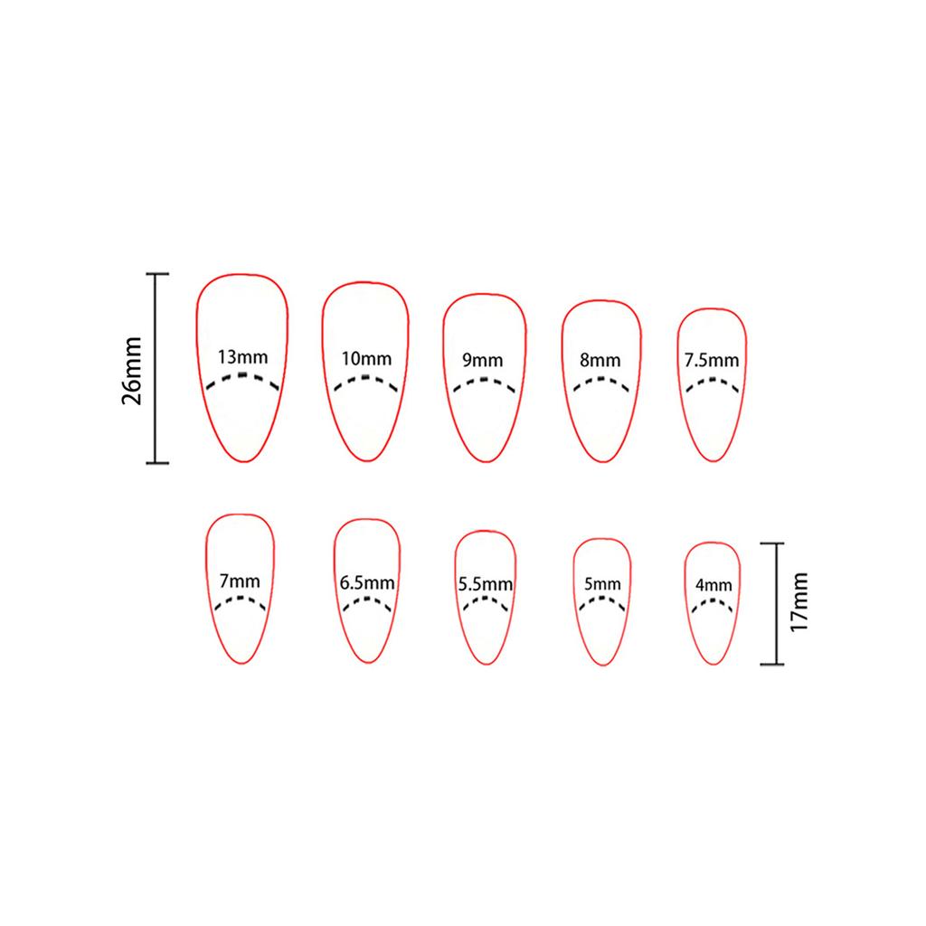 YLW881 Summer Ice Cream Fake Nails 24 Pieces Removable Design for Party and Daily Use