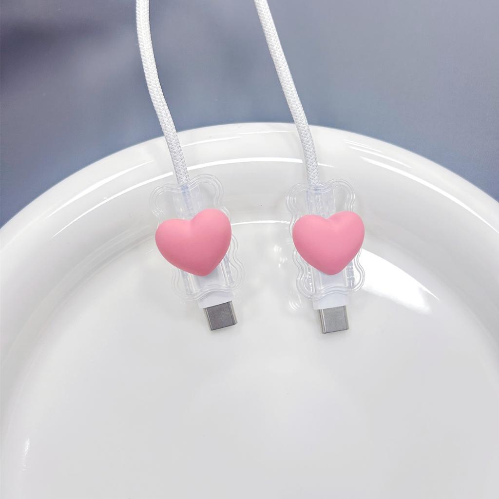 2 шт. Органайзер-намотка для кабеля зарядного устройства, Защитный чехол-мишка, Защитный чехол для кабеля данных, Чехол-рукав для наушников, Органайзер для проводов