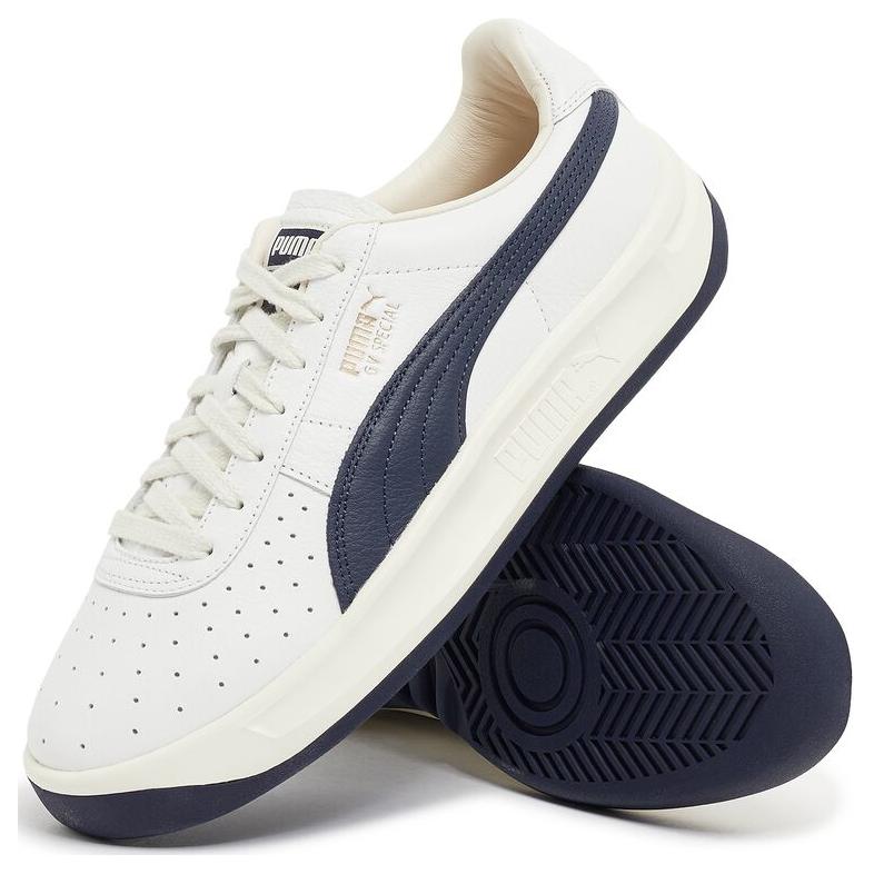 Puma GV Special белые темно-синие кроссовки унисекс Frosted-Ivory 396509-04