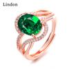 Классическое кольцо Lindon из медного сплава с цирконием, женские ювелирные изделия, свадебный подарок для вечеринки
