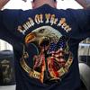 Veteran Eagle Land Of The Free Because Brave Independence Day America T Shirt