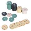 100Pcs Casino Poker Chip Roulettes Game Bingo Chip with Box Plastic Counting Counters Poker Chip for Game Play Learning