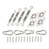 Stainless Steel Sunshade Sail Hardware Kit Turnbuckle Spring Hook Awning Fixing Accessory