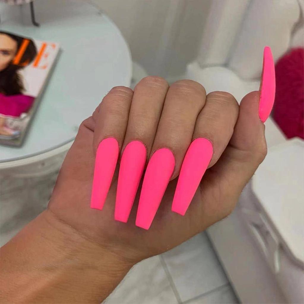 24pcs/Box Artificial Full Cover Manicure Tool Wearable Nail Tips Fake Nails Ballerina False Nails